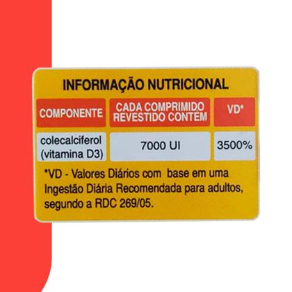 Imagem de Kit 3 unidades Vitamina D Font D 7.000 UI c/ 12 cpr