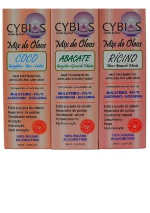 Imagem de Kit 3 unids Mixs Óleos  Abacate Rícino Coco