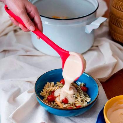 Imagem de Kit 3 Utensílios de Silicone Premium  Colher, Pegador de Massas e Concha Resistente e de Alta Quali