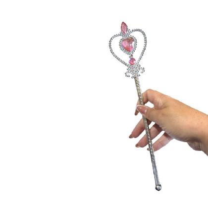 Imagem de Kit 3 Varinhas +3 Tiaras Princesa Rainha Brilhante Atacado