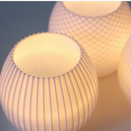 Imagem de Kit 3 Vasos Decorativos Porta-velas Artificiais Modernos Sotisticado