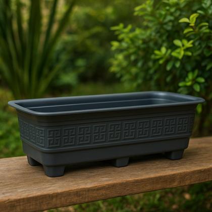 Imagem de Kit 3 Vasos Jardineira Floreira Grande Plástico Resistente 6L