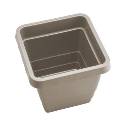 Imagem de Kit 3 Vasos Quadrado Grande Areia 18 Litros Em Plástico Reforçado