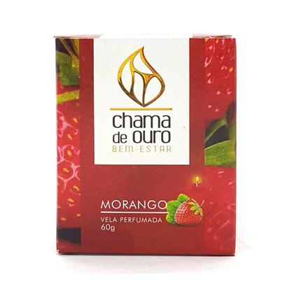 Imagem de Kit 3 Velas Aromática Perfumada Vela Decorativa Morango 60g
