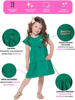 Imagem de Kit 3 Vestidos bebê Menina Verão Três Marias Com Laço Kit Sortido bebê menina dias quentes