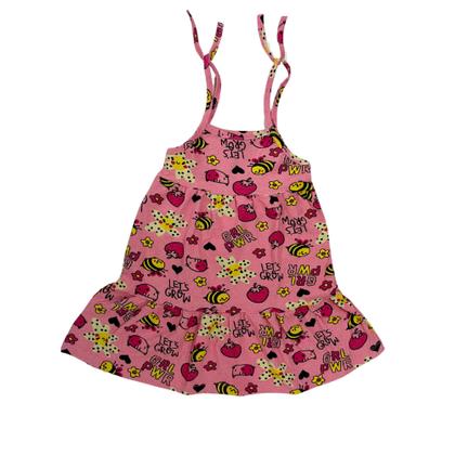 Imagem de Kit 3 Vestidos de Alcinha Infantil Roupa Menina Verão Estampado Sortidos