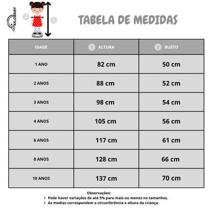 Imagem de Kit 3 Vestidos Infantil de Menina 1 ao 10 anos