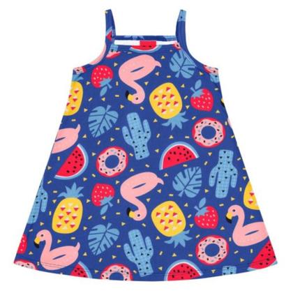 Imagem de Kit 3 Vestidos Kyly Infantil Menina Verão Confortável Sofisticado Moderno