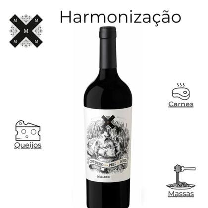 Imagem de Kit 3 Vinhos Tinto Argentino Mosquita Muerta Cordero Con Piel de Lobo Malbec 750ml