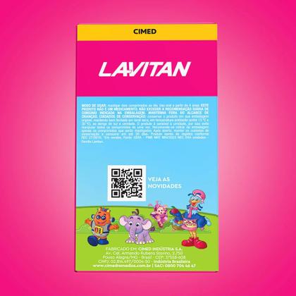 Imagem de Kit 3 Vitamina Infantil Lavitan Tutti Frutti 60Cpr - Cimed