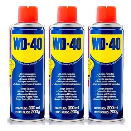 Imagem de Kit 3 Wd40 Óleo Spray Multiuso Desengripante Lubrifica 300ml