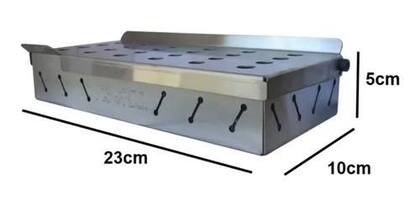 Imagem de Kit 3 Wood Chips + Smoke Box Lenha defumador churrasco Natal