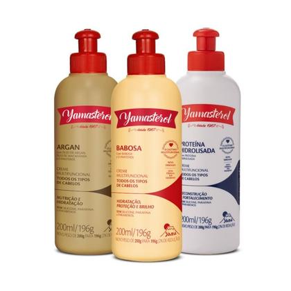 Imagem de Kit 3 Yamasterol Cronograma Capilar Reparação Intensa Yamá 200ml