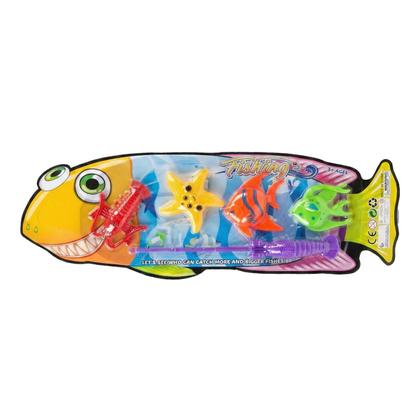 Imagem de Kit 30 Brinquedos Pescaria Completo Colorido Jogo Educativo Infantil Atacado