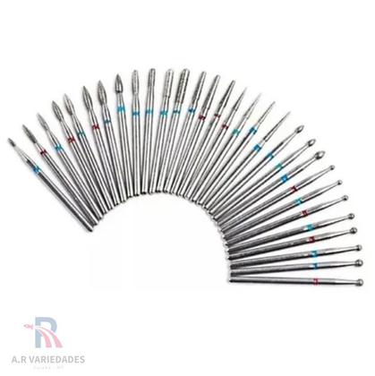 Imagem de Kit 30 Brocas Diamantadas Profissional inox alta resistencia