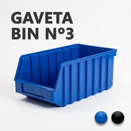 Imagem de Kit 30 Caixa Gaveta BIN Organizadora Plástica Empilhável Parafusos Ferramentas Oficina Gaveteiro