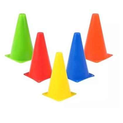 Imagem de Kit 30 Cones Marcação PVC 24cm Esporte Funcional Agilidade