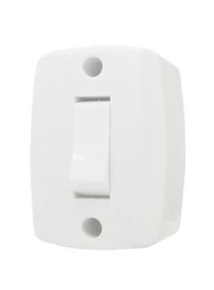 Imagem de Kit 30 Conjunto 1 Interruptor Retangular Simples 6A Sobrepor ILUMI Completo