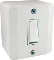 Imagem de Kit 30 Conjunto 1 Tecla Simples Sobrepor Sistema X 10A Radial Branco Completo