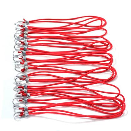 Imagem de Kit 30 Elásticos Extensor Borracha Caminhão Carreta VERMELHO