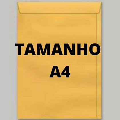 Kit 30 Envelopes Saco Kraft Ouro 229X324 Ofício A4 Envelope - Envelope Saco A4 Envelope Imagem de Kit 30 Envelopes Saco Kraft Ouro 229X324 Ofício A4 Envelope