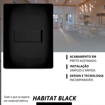 Imagem de Kit 30 Interruptor simples 16A - PRETO FAME 4047 HBK