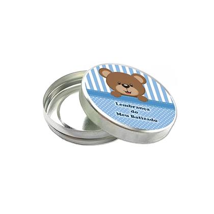 Imagem de Kit 30 Latinha Metálicas Lembrancinha Personalizar 5x1cm