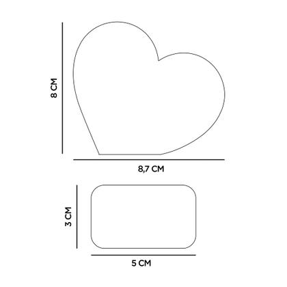 Imagem de Kit 30 Lembranças Dia Das Mães Mdf Coração Frase 8cmx8,7cm