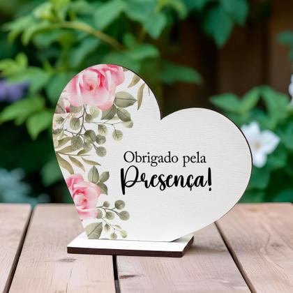 Imagem de Kit 30 Lembrancinhas Decorativo Agradecimento Casamento Aniversário MDF