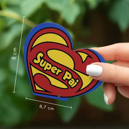 Imagem de Kit 30 Lembrancinhas Dia Dos Pais Mdf Coração 8cmx8,7cm