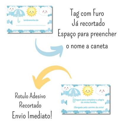 Imagem de Kit 30 Lembrancinhas Maternidade  Chuva de Amor Chá de Bebê