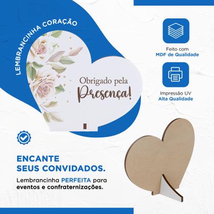 Imagem de Kit 30 Lembrancinhas MDF De Agradecimento Casamento Aniversário
