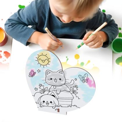 Imagem de Kit 30 Lembrancinhas Mdf Dia das Crianças para Colorir