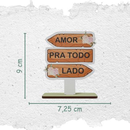Imagem de Kit 30 Lembrancinhas Placa Decorativa MDF Amor Pra Todo Lado