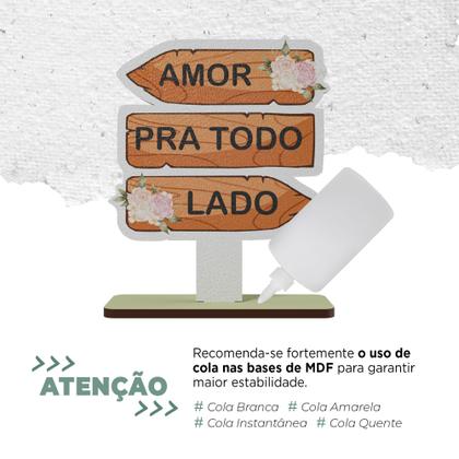 Imagem de Kit 30 Lembrancinhas Placa Decorativa MDF Amor Pra Todo Lado