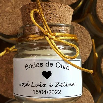 Imagem de Kit 30 Mini Velas Aromáticas Perfumadas Lembrancinha Personalizada Diversos Aromas Aura Home 40g