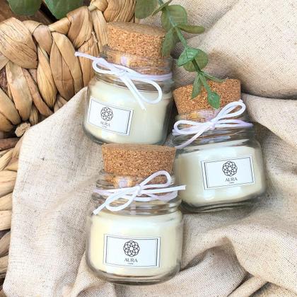 Imagem de Kit 30 Mini Velas Aromáticas Perfumadas Lembrancinha Personalizada Diversos Aromas Aura Home 40g