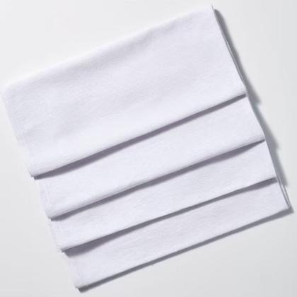 Imagem de Kit 30 Panos De Prato Branco Liso 100% Algodão Pé De Galinha