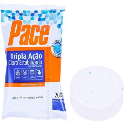 Imagem de kit 30 Pastilha de Cloro Pace Tripla Ação 200g HTH P/Piscina