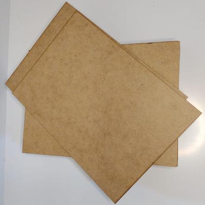 Imagem de Kit 30 Placas Chapa Mdf Cru 3mm 15x21 Cm Quadro Artesanato Decorativo