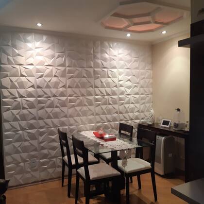 Imagem de Kit 30 Placas De Pvc 3d Revestimento Decoração 50x50cm Genova