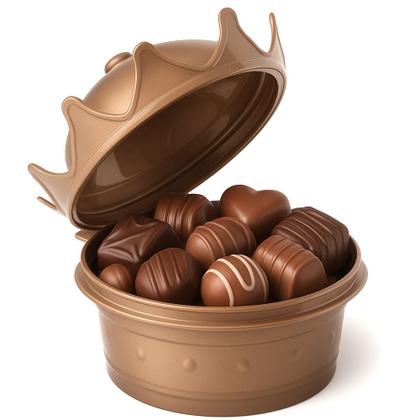 Imagem de Kit 30 Potes de Coroa Dourado Princesa p/ Festa Aniversário Doces p/ Sacola Surpresa