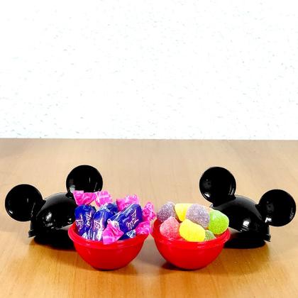 Imagem de Kit 30 Potes p/ Doces Lembrancinhas Festa Infantil Pequeno Mickey de Orelhas