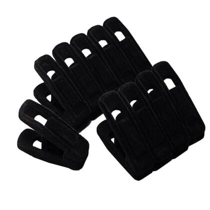 Imagem de Kit 30 Presilhas de Veludo P/ Cabides Prendedor Saia Calça