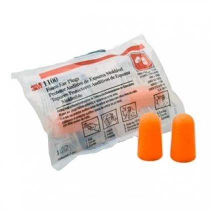 Imagem de Kit 30 Prs Protetor Auricular Plug Espuma Sem Cordão 3m 1100