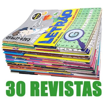 Imagem de Kit 30 Revistas De Passatempo Caça Palavras Letras Grandes Ideal Para Idosos Sem Repetição