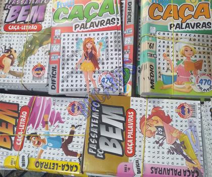 Imagem de Kit 30 Revistas De Passatempo Caça Palavras Letras Grandes Ideal Para Idosos Sem Repetição