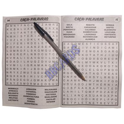 Imagem de Kit 30 Revistas De Passatempo Caça Palavras Letras Grandes Ideal Para Idosos Sem Repetição