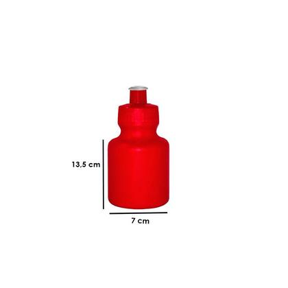 Imagem de Kit 30 Squeezes 300Ml Vermelho Plástico Premium