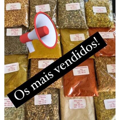 Imagem de KIT 30 TEMPEROS ZIP LOCK 100g CADA!  TOTAL DO ENVIO 3000g